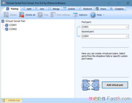 ⴮ Virtual Serial Port Driver Pro v9.0 ƽ