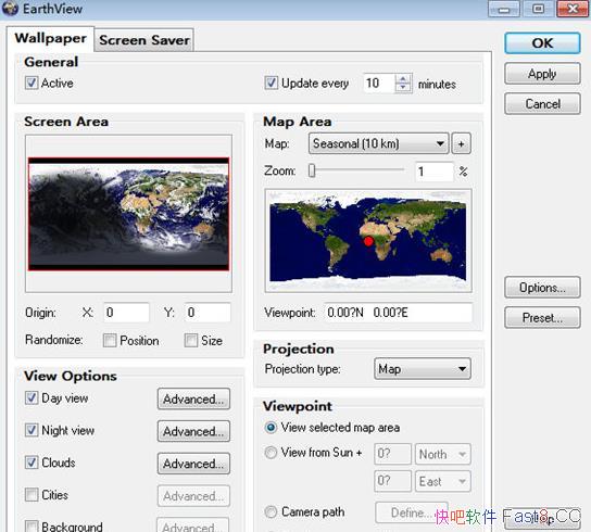 EarthView(实时地球动态壁纸) V7.4.2 中文免费版/屏幕保护程序和壁纸