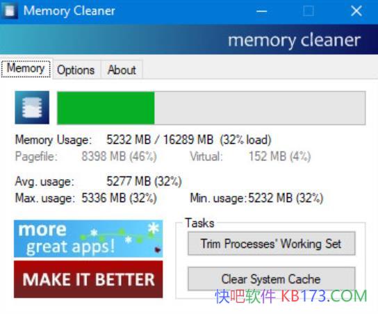 Windows Memory Cleanerڴv2.8/ڴߴС200KB