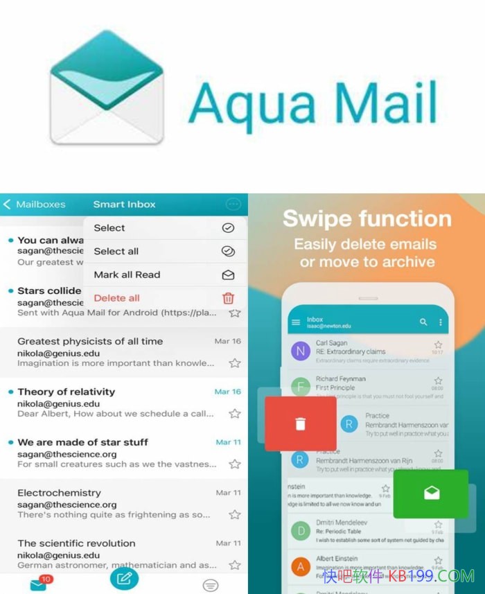 Aqua Mail Pro v1.55.1 ֱװרҵ/ʼĵʿͻӦ