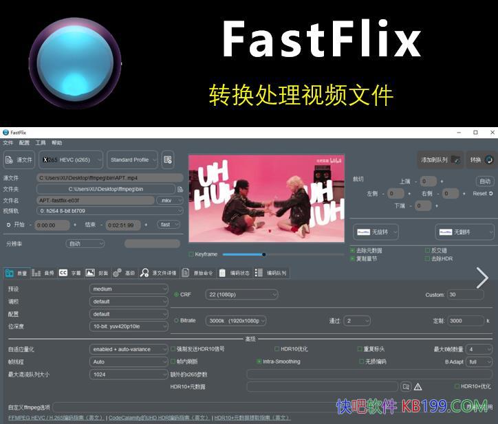תƵļ FastFlix v5.12.4 ɫ/ǿƵת