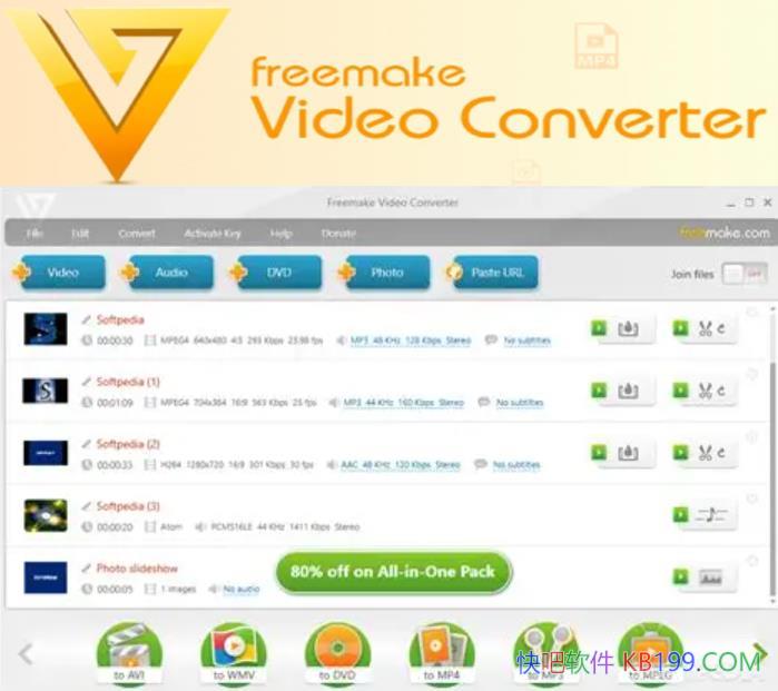 Freemake Video Converter v5.0.0.16 رȨ/תƵ