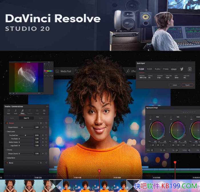 ƵɫDaVinci Resolve 20.3.0 ߼/ƵɫƵ༭