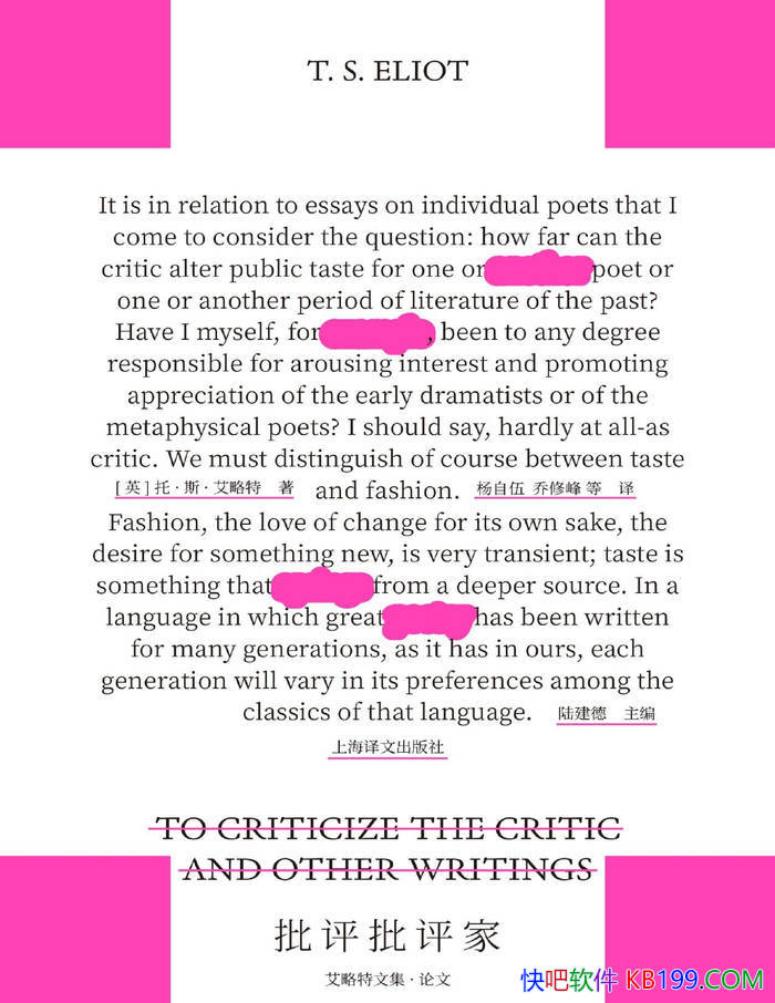 �����������ҡ�[Ӣ] T.S.������ /��������ѧ��������/epub+mobi+azw3+pdf 